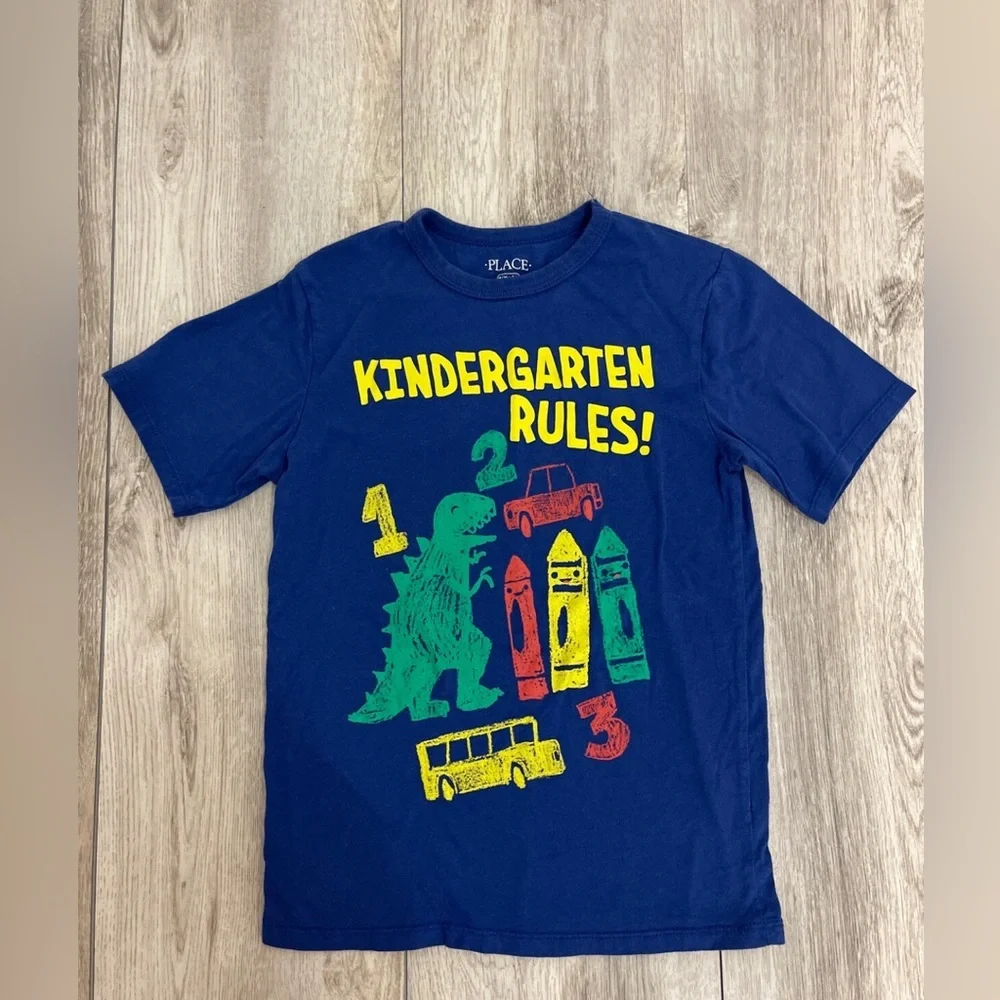 Kindergarten Rules! Boys Medium 7/8 T Shirt